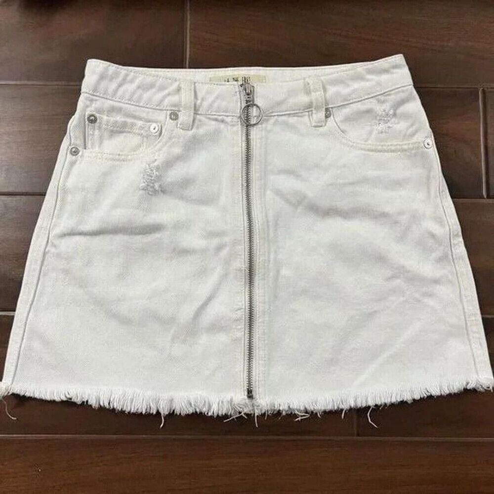 Free-people Women's White Skirt 25"